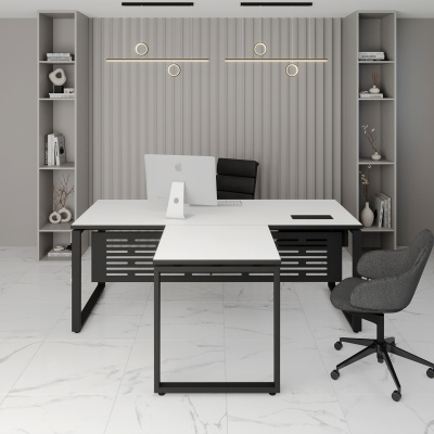 Стол руководителя модульный О-образное подстолье